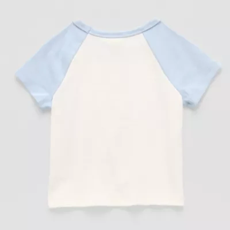 Roxy Big Kid Girls Crew Neck Short Sleeve Oversized Graphic T-Shirt