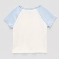 Roxy Big Kid Girls Crew Neck Short Sleeve Oversized Graphic T-Shirt
