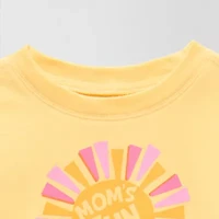 Okie Dokie Toddler Girls Round Neck Short Sleeve Adaptive Regular Fit Graphic T-Shirt