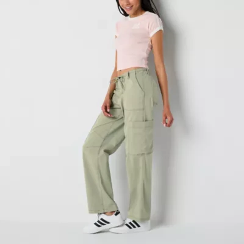 Arizona Womens Straight Low Rise Juniors Cargo Pant