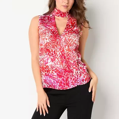 Bold Elements Womens Mock Neck Long Sleeve Wrap Shirt