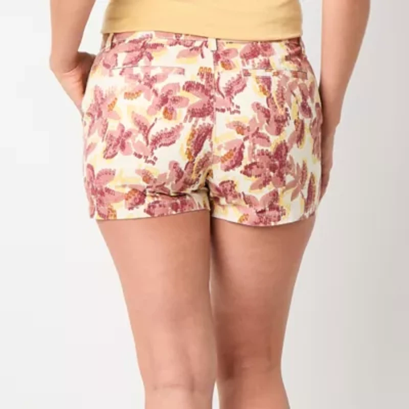 a.n.a Womens 3 1/2" Mid Rise Chino Short