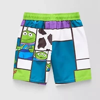 Disney Collection Little & Big Kid Boys Toy Story Swim Trunks