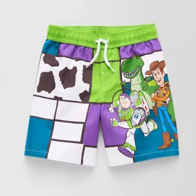 Disney Collection Little & Big Kid Boys Toy Story Swim Trunks