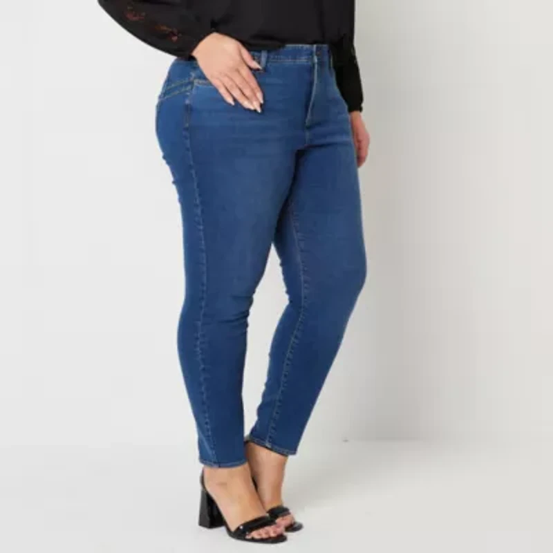Bold Elements Womens Skinny Fit Plus Jean