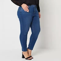 Bold Elements Womens Skinny Fit Plus Jean