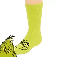 Little & Big Kid Unisex 1 Pair Big Kids Grinch Crew Socks