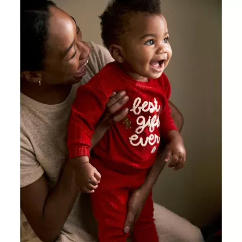 Carter's Best Gift Ever Velour Baby Unisex 2-pc. Pant Set