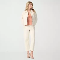 JS Jessica Simpson Womens Denim Embroidered Lightweight Jacket