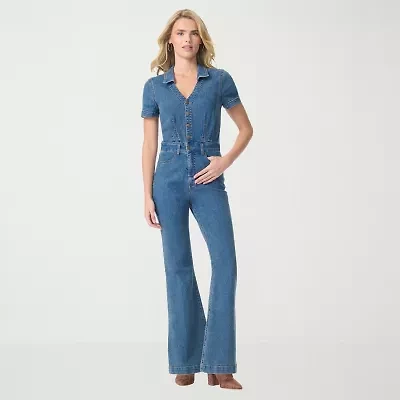 JS Jessica Simpson Womens Short Sleeve Jumpsuit