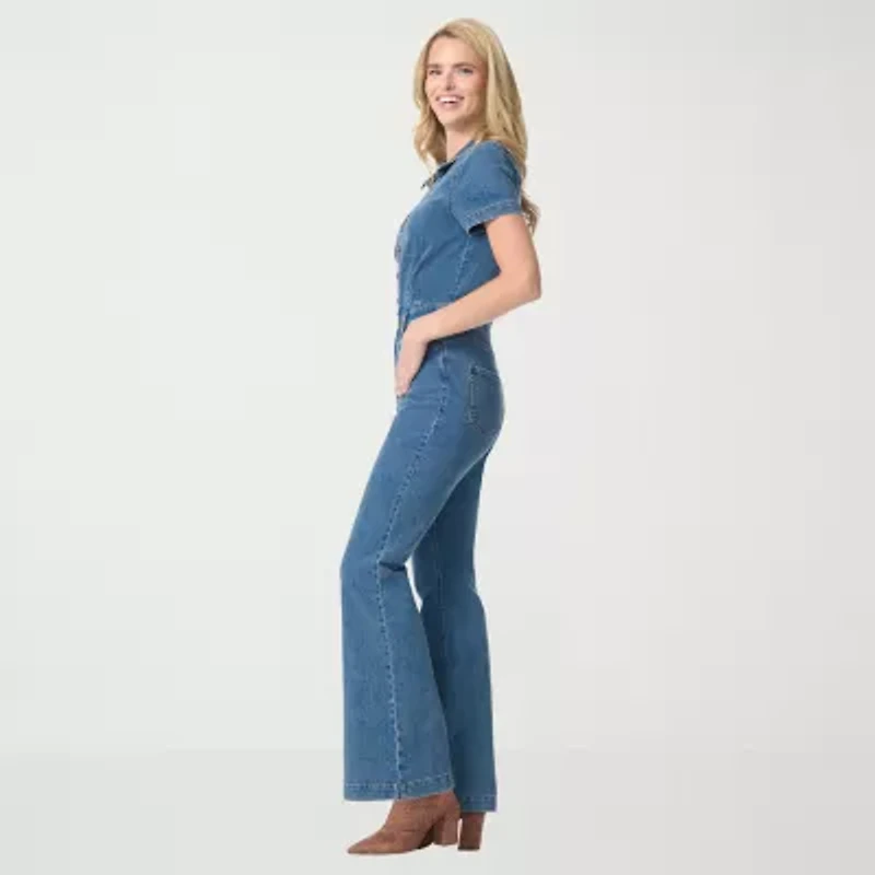 JS Jessica Simpson Womens Short Sleeve Jumpsuit