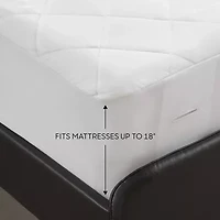 Sharper Image Embossed Microfiber Heated Mattress Pad