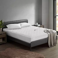 Sharper Image Embossed Microfiber Heated Mattress Pad