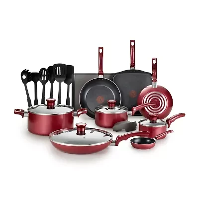 T-Fal Essentials 20-pc. Aluminum Non-Stick Cookware Set