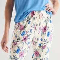 Liz Claiborne Womens V-Neck Short Sleeve 2-pc. Pajama Sets