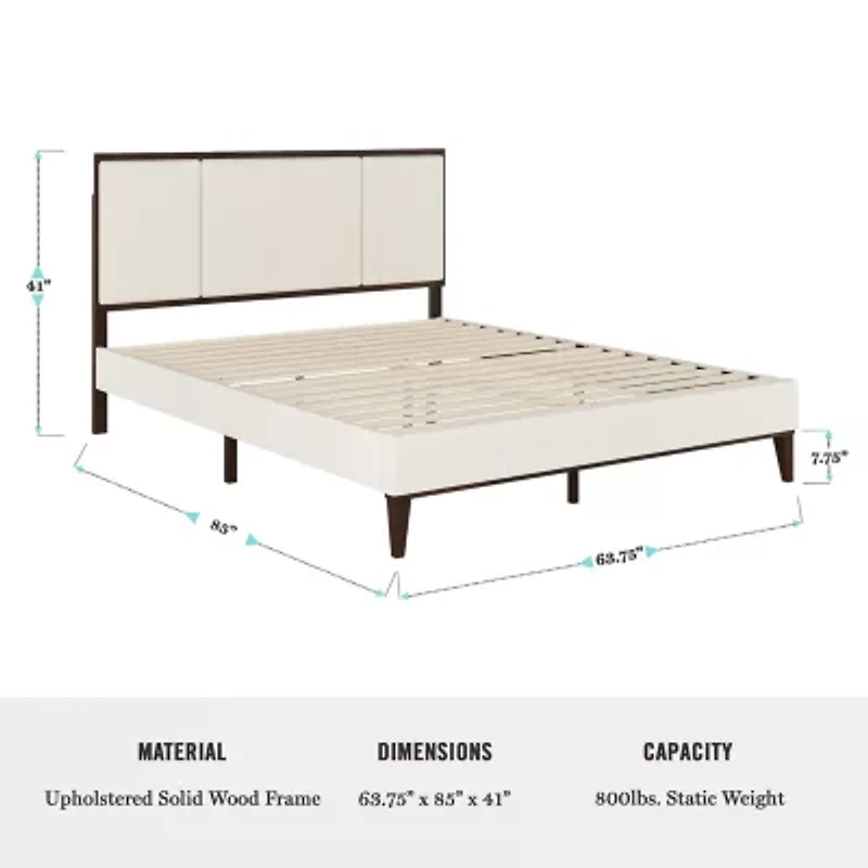 Martha Stewart Jett Upholstered Platform Bed