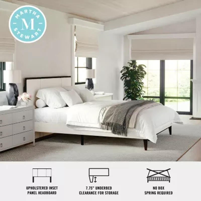 Martha Stewart Jett Upholstered Platform Bed