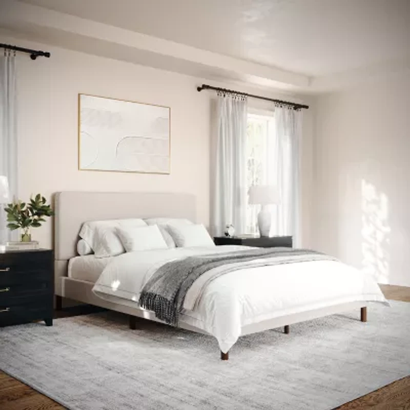 Martha Stewart Britta Upholstered Platform Bed