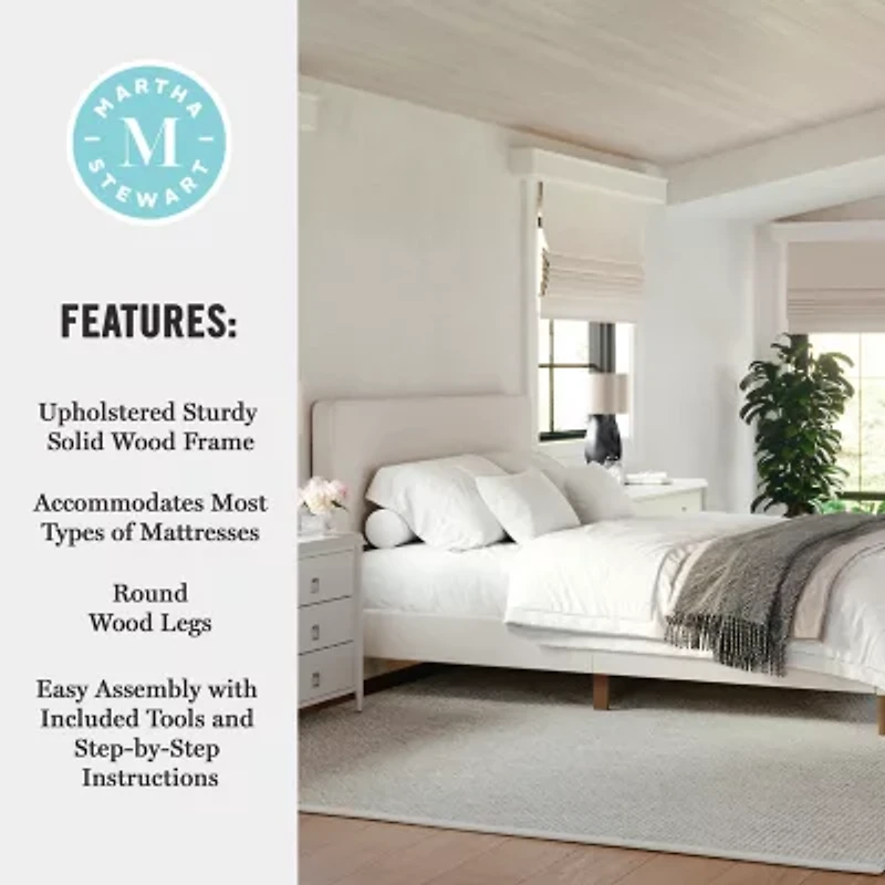 Martha Stewart Britta Upholstered Platform Bed