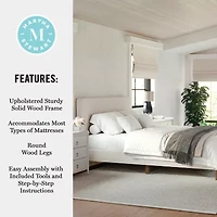 Martha Stewart Britta Upholstered Platform Bed