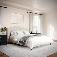 Martha Stewart Amelia Upholstered Platform Bed
