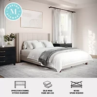 Martha Stewart Kay Upholstered Platform Bed