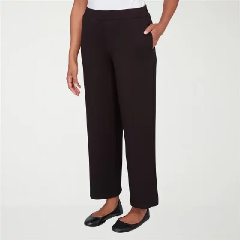 Alfred Dunner Seville Womens Straight Mid Rise Pull-On Pant