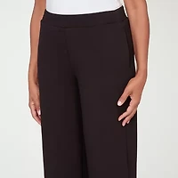 Alfred Dunner Seville Womens Straight Mid Rise Pull-On Pant