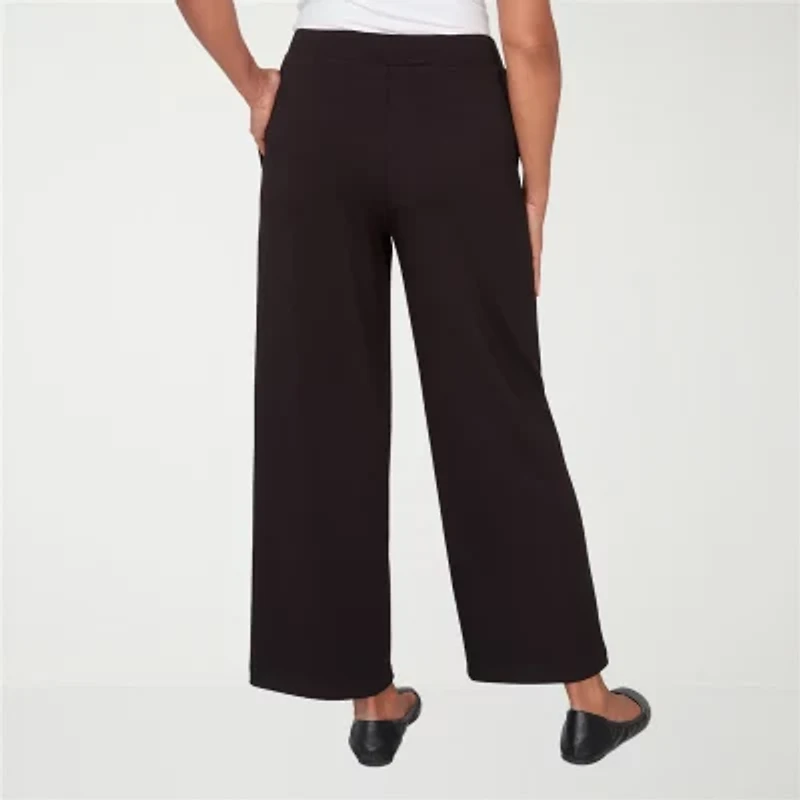 Alfred Dunner Seville Womens Straight Mid Rise Pull-On Pant