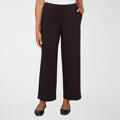 Alfred Dunner Seville Womens Straight Mid Rise Pull-On Pant