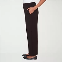 Alfred Dunner Seville Womens Straight Mid Rise Pull-On Pant