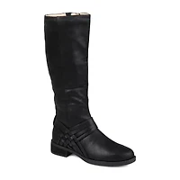 Journee Collection Womens Meg Stacked Heel Over the Knee Boots