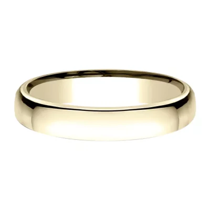 Unisex Adult 3.5MM 10K White Gold Wedding Band