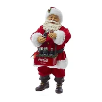 Kurt Adler 10-Inch Santa Opening Coke Tablepiece