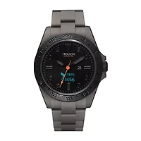iTouch Connected for Men: Gray Case with Gray Acrylic Strap Hybrid Smartwatch (42mm) 50182GY-51-G04