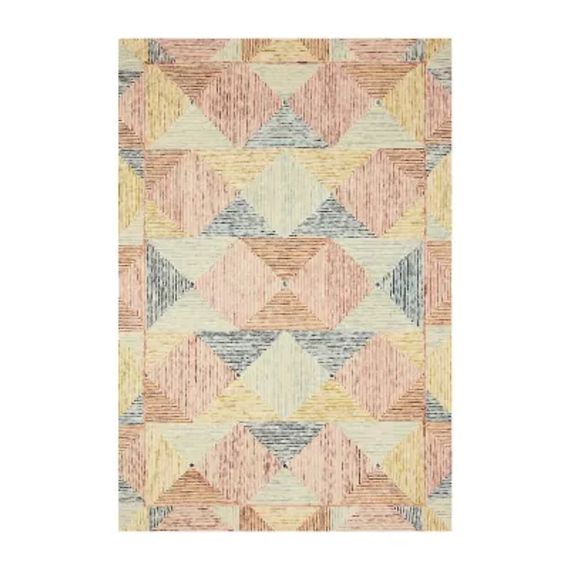 Loloi Spectrum Geometric Hooked Indoor Rectangular Accent Rug