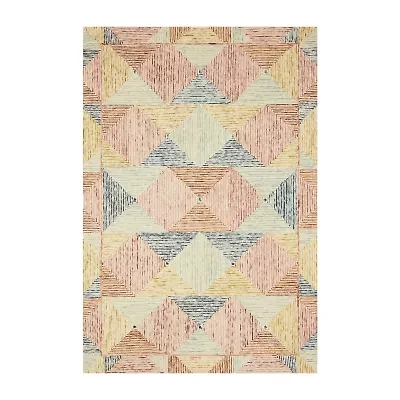 Loloi Spectrum Geometric Hooked Indoor Rectangular Accent Rug