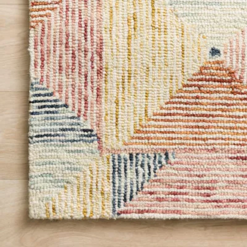 Loloi Spectrum Geometric Hooked Indoor Rectangular Accent Rug