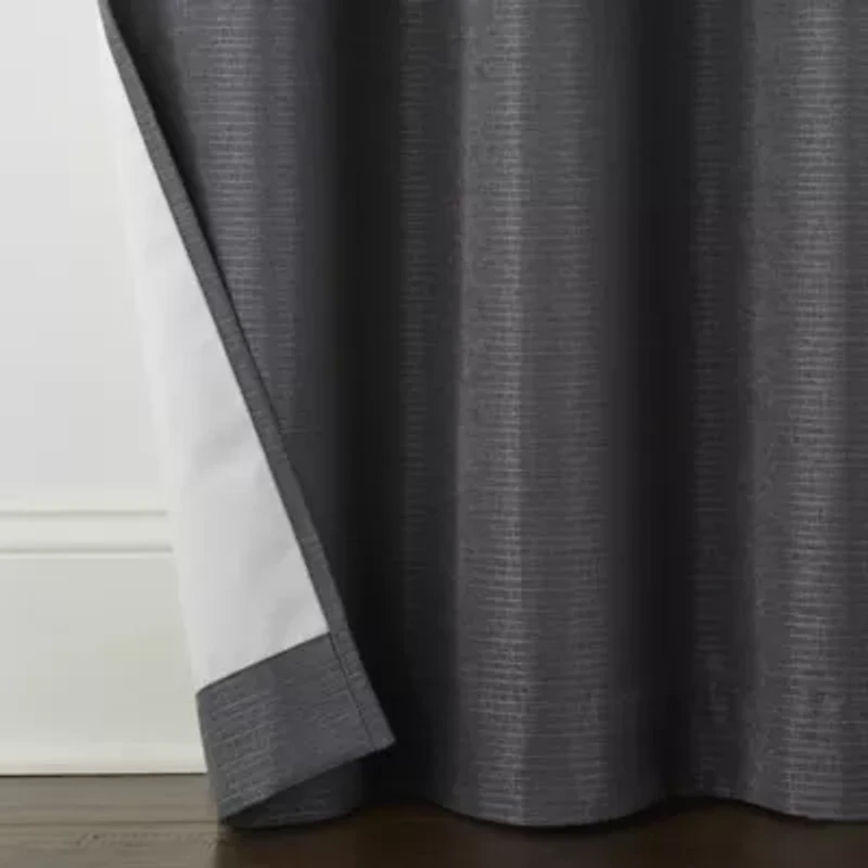 Home Expressions Allister Grommet Top Energy Saving 100% Blackout Single Curtain Panel