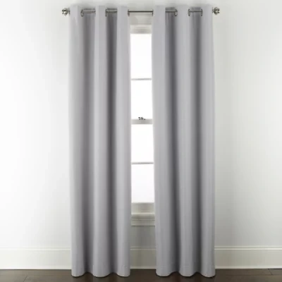Home Expressions Allister Grommet Top Energy Saving 100% Blackout Single Curtain Panel