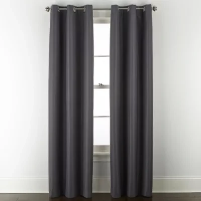 Home Expressions Allister Grommet Top Energy Saving 100% Blackout Single Curtain Panel
