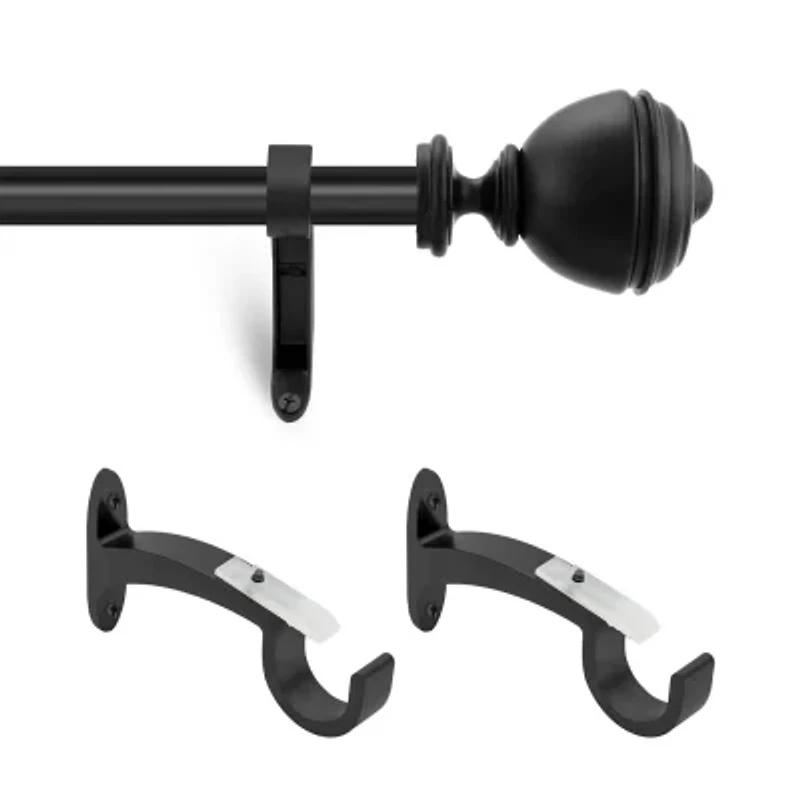 Deco Window 2-Pack Basics Urn 1 Curtain Rod