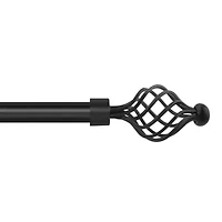 Deco Window 2-Pack Swirl 3/4 IN Curtain Rod