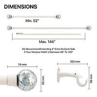 Deco Window Mercury Ball 1 Curtain Rod
