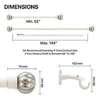 Deco Window Mercury Pumpkin 1 IN Curtain Rod
