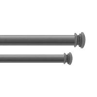 Deco Window End Cap Double Curtain Rod