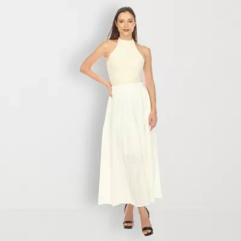 White Mark Womens Maxi Skirt
