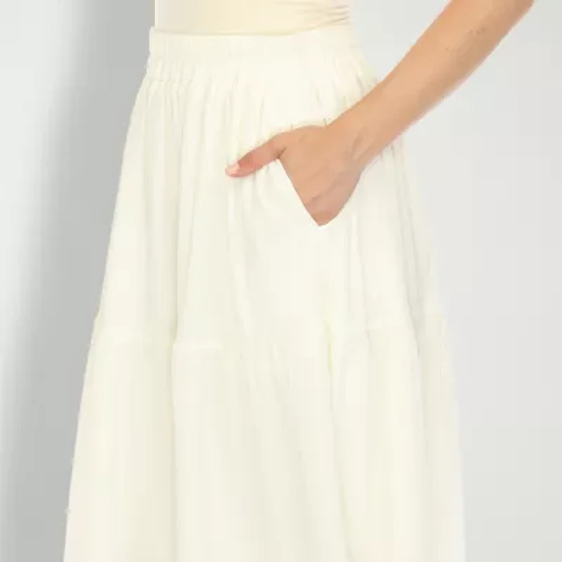 White Mark Womens Maxi Skirt