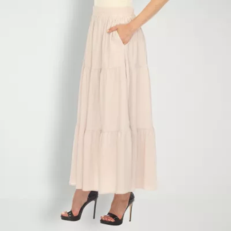White Mark Womens Maxi Skirt