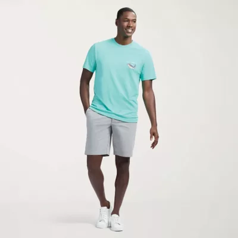 IZOD Saltwater Mens 9 1/2" Stretch Fabric Chino Short